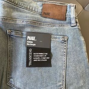 NWT PAIGE FEDERAL JEANS SZ. 36